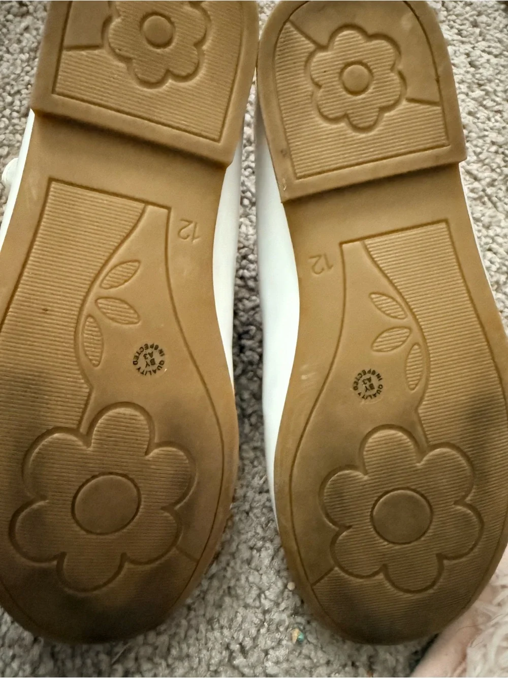 Girls' White Double-Strap Mary Jane Dress Shoes by Christie & Co.